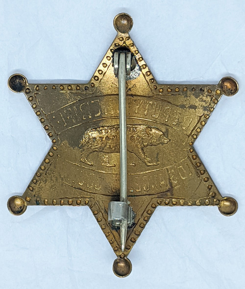 Beautiful 1920's Los Angeles County Road Department Deputy Sheriff Badge #38 by Chipron