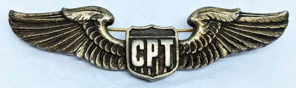 Incredibly Huge & Heavy Early WWII Civilian Pilot Training Instructor Wing by H.F. Shelow