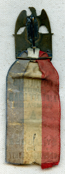 Great WWI Onondaga Co. NY Defense Committee Badge & 4th Liberty Loan Ribbon from Syracuse