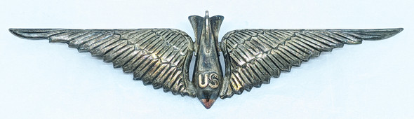 Iconic Eisenstadt Bombing Military Aviator Wing with Paperwork & Photo.