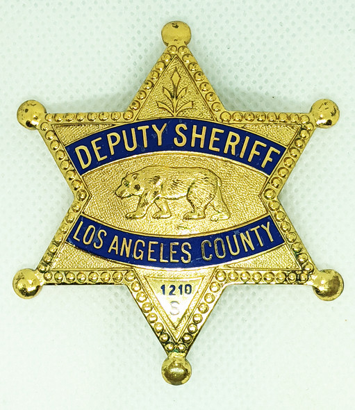 Beautiful Late 1950s Los Angeles County Special Deputy Sheriff Badge by Entenmann