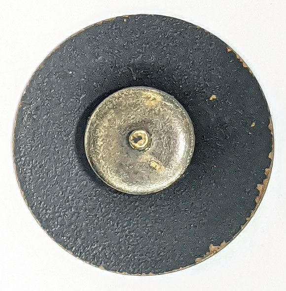 Scarce WWI US Army Enlisted Man Visor Hat Badge in Blackened Brass