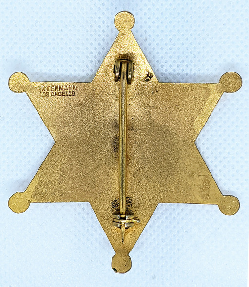 Beautiful Late 40s-Early 50s Los Angeles Co Special Deputy Sheriff Badge by Entenmann #170 S