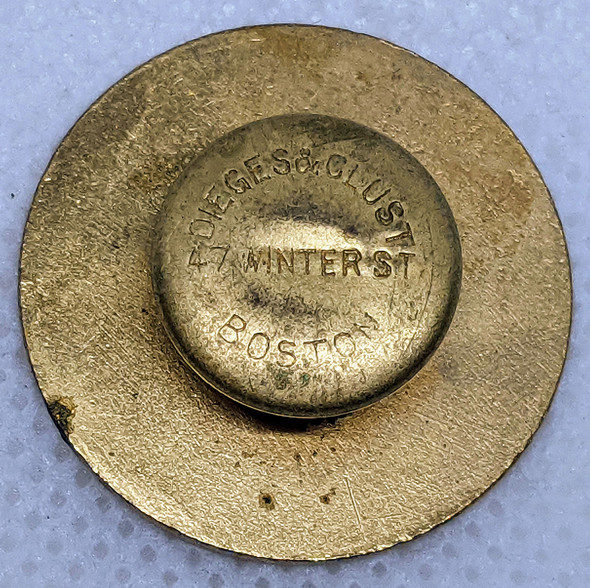 Beautiful 1911 Harvard Boston Aero Meet Subscriber's Entrance Badge in Gilt Bronze by Dieges & Clust