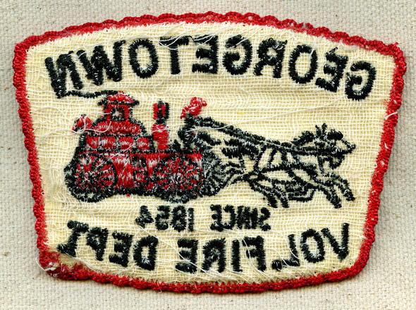 Rare 1960s-70s Georgetown, California Volunteer Fire Dept Uniform Patch