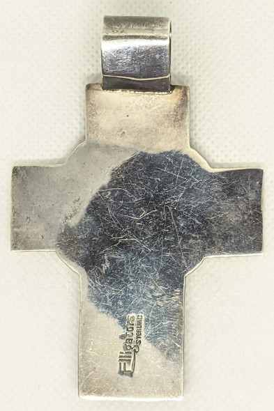 Stunning Vintage Chris Bales Elligators Southwest Style Heavy Large Sterling Turquoise Onyx Amethyst