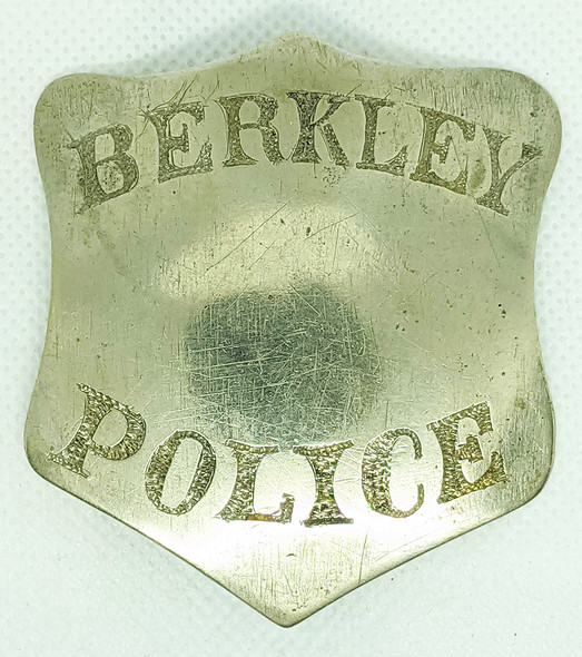 Rare Possibly First Issue Berkley 1870s Berkley MA Police Badge