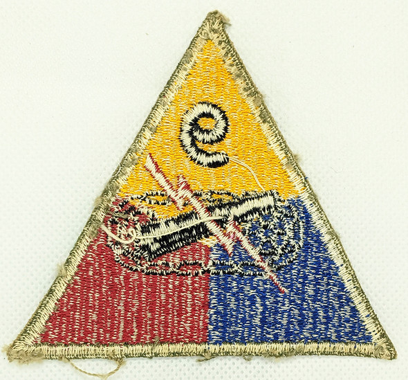 WWII Removed from Uniform US Army 9th Armored "Phantom" Division Shoulder Patch