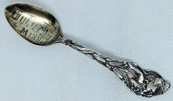 Beautiful Ca 1910 Native American Motif Duluth, MN by Saart Bros SSMC Sterling