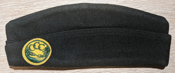 Scarce Late 1930s US CCC Civilian Conservation Corps Side Cap with Patch Stamped US CCC