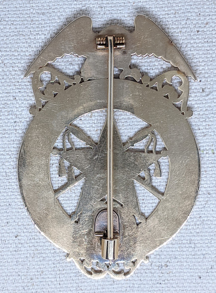 Stunning Old West 1911 San Antonio Texas Assistant Marshall Badge in 14K Gold with Diamond