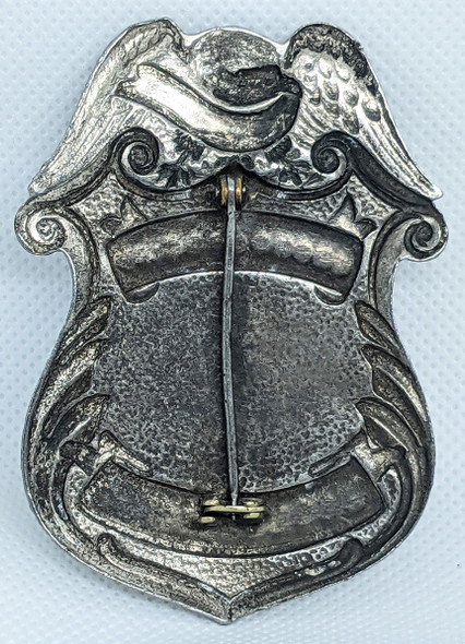 Ext Rare WWII US Maritime Service Training Station Police Badge