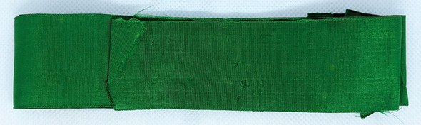 Extremely Rare & Very Cool Ca 1907 USS Vermont BB-20 Commissionaly Cap Tally in Green Silk