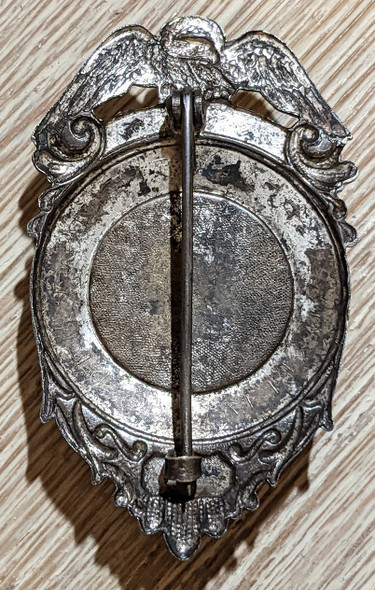 WWII Era Pittsburgh PA Auxiliary Police Badge in Silver Plated Steel