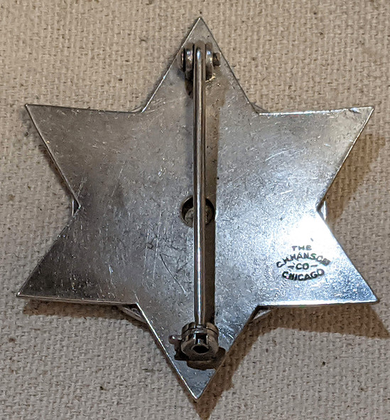 1930s-40s Melrose Park IL Police Sergeant Badge Chicago Suburb