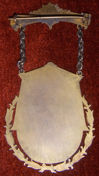 1882 High-Wheel Bicycle Medal for New England Fair Bicycle Tournament at Boston