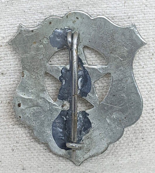 Great Old 1880s-1890s Galveston Co Texas Deputy Sheriff Circle Cut Out Star Badge