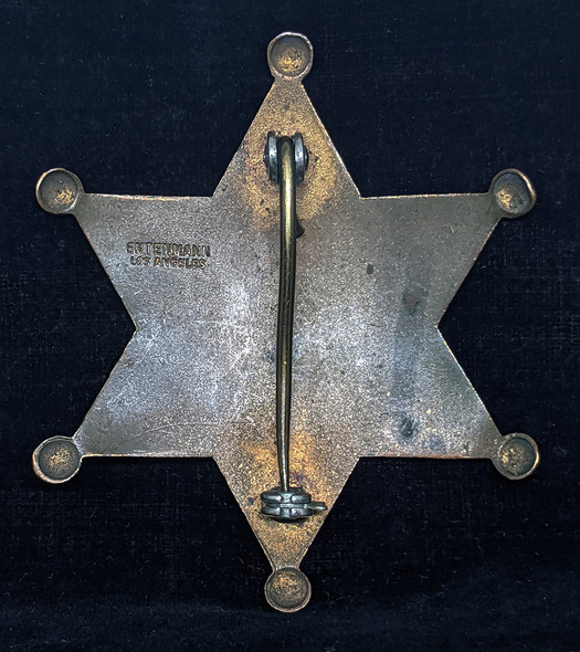 Beautiful Old 1940s Kern Co CA Deputy Sheriff Badge by Entenmann