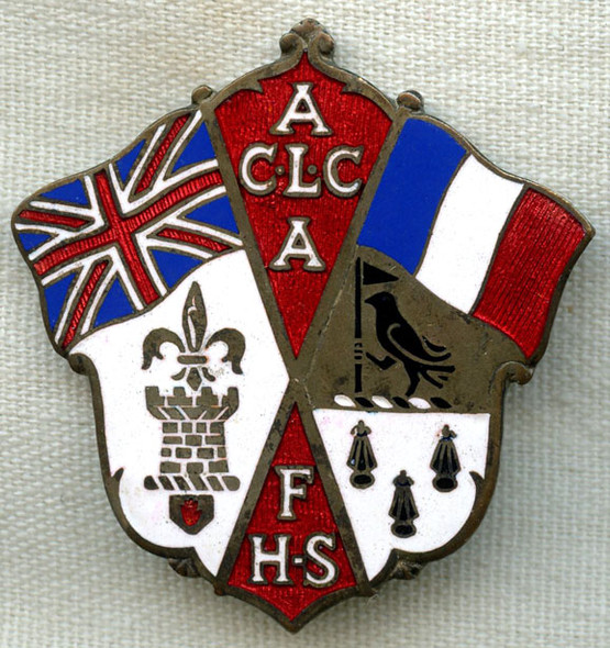 Very Rare Hadfield-Spears Ambulance Unit Badge/Ambulance Chirurgical Lgre de Corps