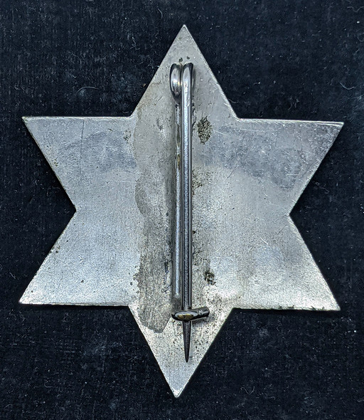 Wonderful Old Ca 1890s S.S.S.D.A. Detective 6 pt Star Badge with All seeing Eye