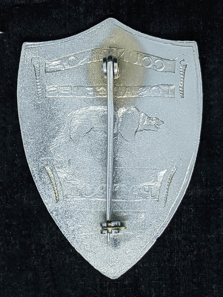 Beautiful 1930s - 40s Los Angeles Co Private Patrol Badge #704