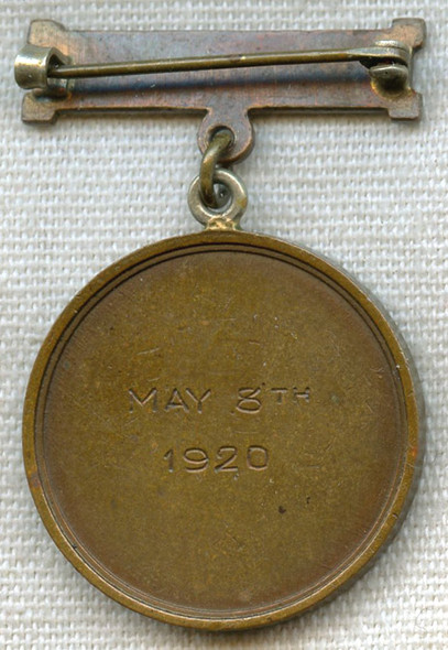 1920 Dated American Red Cross (ARC) First Aid Medal Named to Zoologist Samuel T. Garman