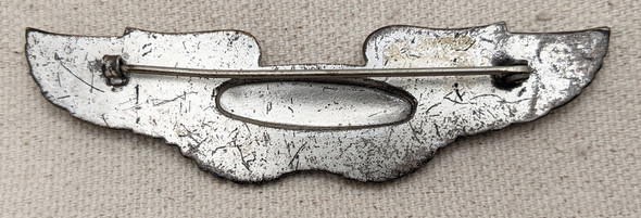 Gorgeous 1920s USAC Airship Pilot Wing Unmarked LINK Pattern Frosted Finish
