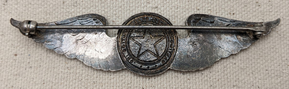 Ext Rare WWII Baltimore School of Aeronautics Pilot Instructor Wing LARGE