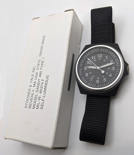 Desert Storm 1991 USAF/ US Gov't Marathon Navigator Wrist Watch by