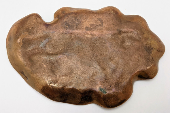 Great ca 1900 Bronze Teddy Roosevelt Tiger / Safari Art Nouveau Pin Tray