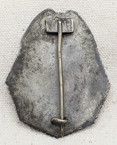 Great Ca 1910s Baltimore & Ohio RR Police Badge in Rare Captain Rank Hollow 2-piece Construction