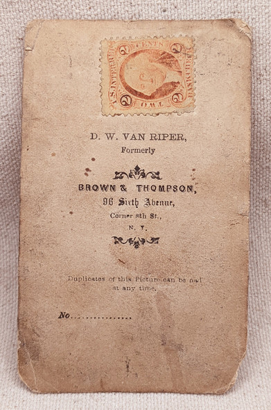 Late Civil War Era New York City Metropolitan Police Officer CDV