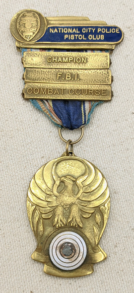 1949 Chula Vista Police Credentials Lapel Pin & Stunning Medal