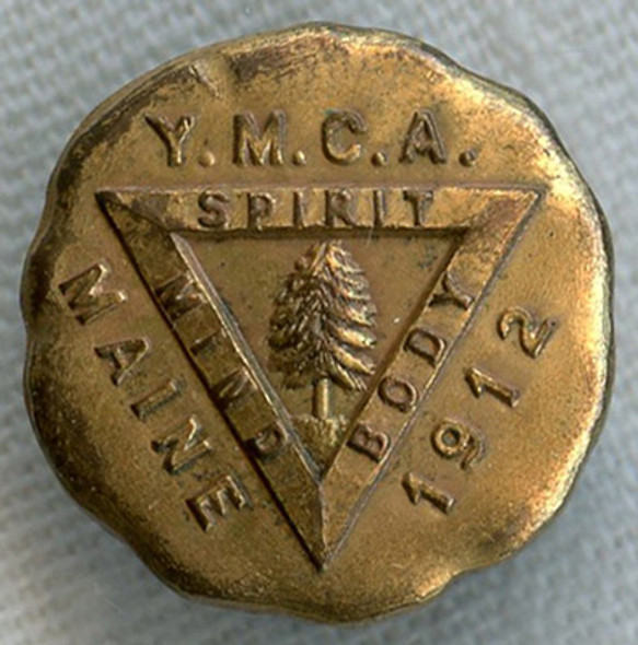 1912 Youth Mens Christian Association (YMCA) Lapel Stud from Maine