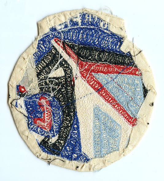 Ext Rare Mid 1950s LARGE Chain Stitch 85th FIS Fighter Interceptor Sq Jacket Patch with Squared S