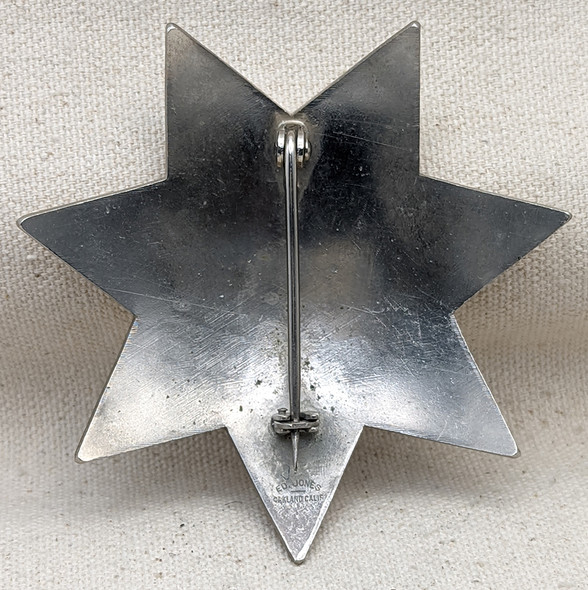 Large WWII era Richmond CA Auxiliary Police 7 point Star Badge