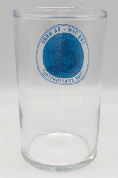 Cool Ca 1970 USAF 366th Tac Fighter Wing Gunfighters Danang Vietnam Beer Glass