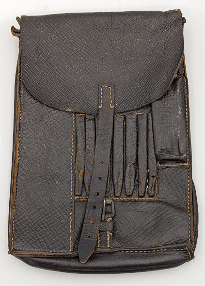 Very Nice Example WWII German Wehrmacht Luftwaffe M35 Leather Map/Dispatch Case