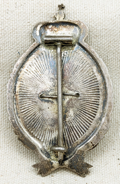 Rare & Iconic WWI Imperial Bavarian Observer Badge in 800 Silver by Karl Poellath Schrobenhausen