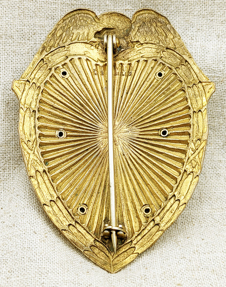 Gorgeous & Huge ca 1930s Pasadena CA Police Captain of Detectives Badge #3 by C Entenmann