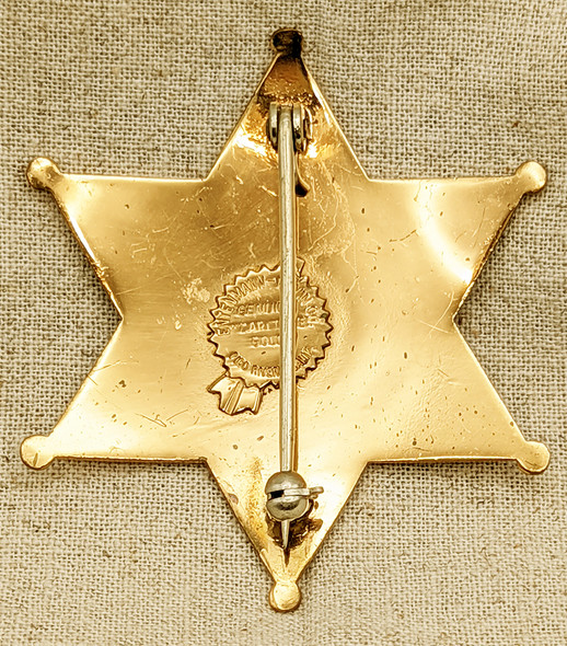 Beautiful Late 1960s Fresno Co CA Reserve Deputy Sheriff Badge #589 R by Entenmann Rovin