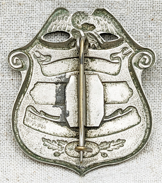 Nice Old 1910s-1920s Imperial Co CA Deputy Sheriff Badge by LA Rubber Stamp