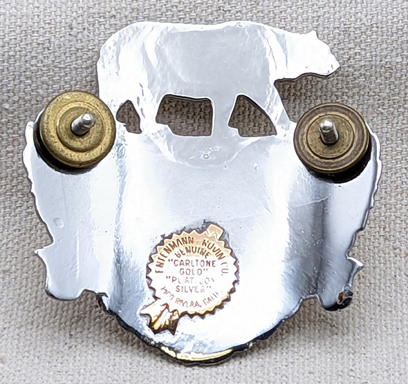 Beautiful Ca 1970 California Sheriff Hat Badge by Entenmann Rovin