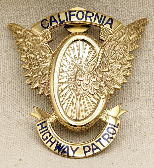 Beautiful 1995 CHP California Highway Patrol Hat Badge by SUN