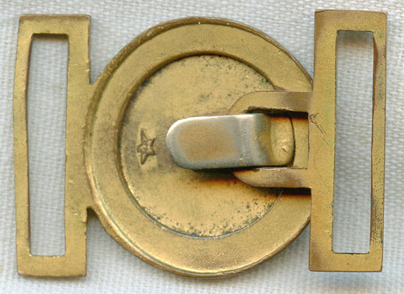 Small & Exquisite US Merchant Marine Officer's Belt Buckle by H&H