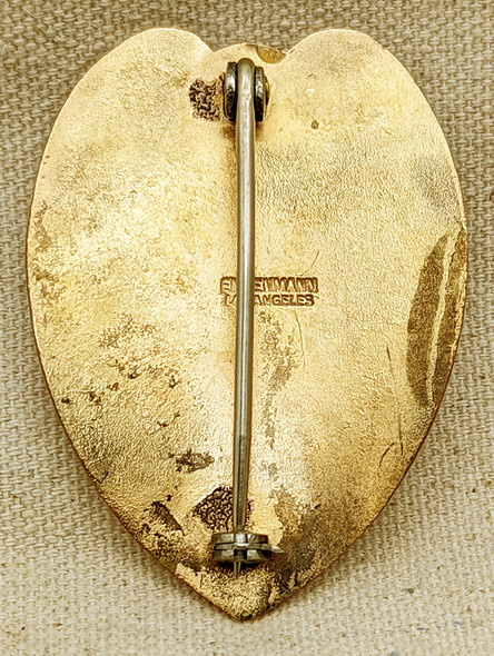 Ext Rare 1st Issue of Defunct Agency ca 1955 Cabazon CA Police Captain Badge by Entenmann