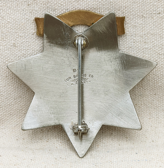 1984 Eagar AZ Police Officer 7 pt Star Badge #180 by SUN