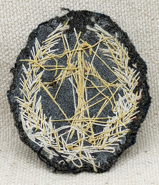 Ext Rare Late WWII Italian Air Force RSI Gold Level Interceptor Qualification Badge in Bullion on Bl