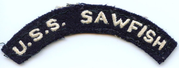 Australian-Made USS Sawfish Shoulder Arc for 1959 Movie "On the Beach" Starring Gregory Peck