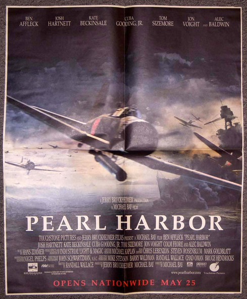 Promotional Advertising Poster for "Pearl Harbor" Movie (2001) Starring Ben Affleck